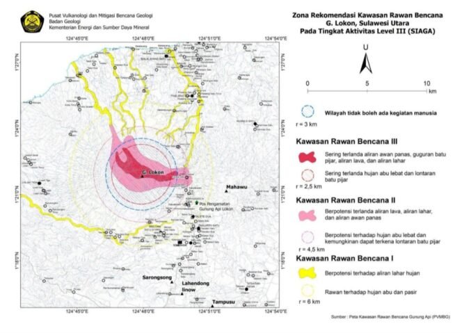 
					Gunung Lokon Naik Status ke Level III (Siaga), Warga Diminta Waspada Ancaman Erupsi