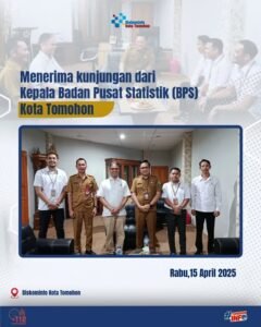 Diskominfo Tomohon Terima Kunjungan Plt. Kepala BPS Kota Tomohon