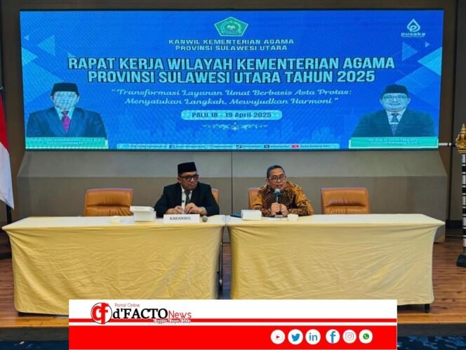 
					Kakanwil Kemenag Sulut Tutup Rakerwil 2025 dengan Tekanan pada Penguatan Asta Protas dan Ekoteologi