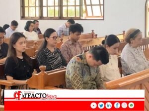 Wakil Bupati Minahasa Vanda Sarundajang, SS, Bersama Keluarga Hadiri Ibadah Paskah di Jemaat KGPM Maranatha Kinali