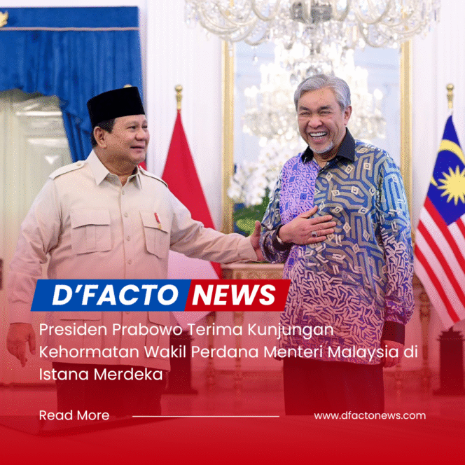 
					Presiden Prabowo Terima Kunjungan Kehormatan Wakil Perdana Menteri Malaysia di Istana Merdeka