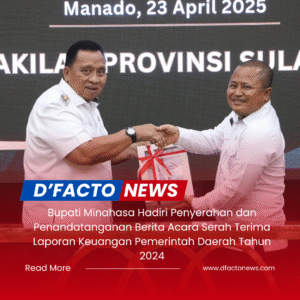 Bupati Minahasa Hadiri Penyerahan dan Penandatanganan Berita Acara Serah Terima Laporan Keuangan Pemerintah Daerah Tahun 2024