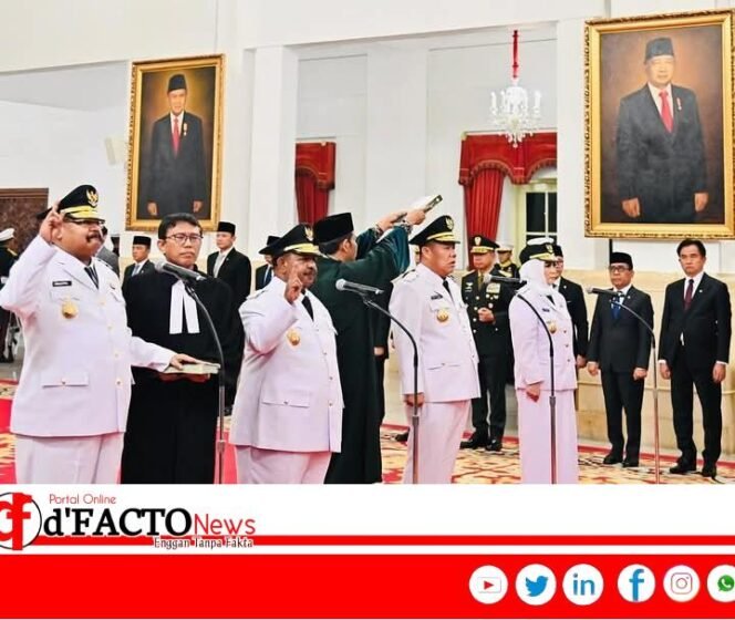 
					Presiden Prabowo Lantik Gubernur Baru Papua Pegunungan dan Bangka Belitung