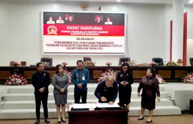 
					DPRD Minahasa Umumkan Pengesahan Pengangkatan Pasangan Calon Bupati dan Wakil Bupati Terpilih