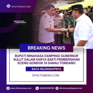 Bupati Minahasa Dampingi Gubernur Sulut dalam Karya Bakti Pembersihan Eceng Gondok di Danau Tondano