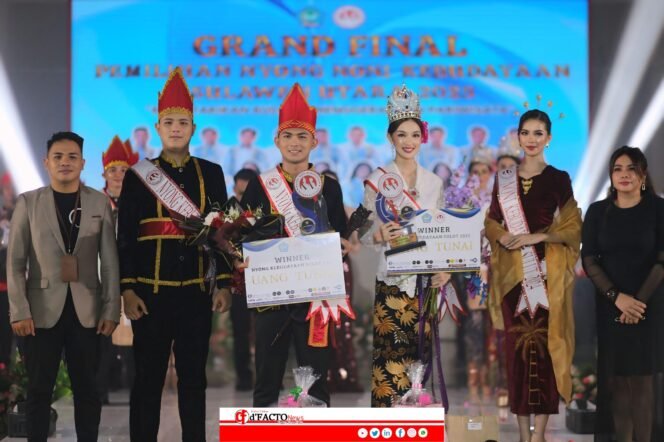 
					Reinaldy Wantah dan Bless Gloria Dinobatkan sebagai Nyong Noni Kebudayaan Sulut 2025
