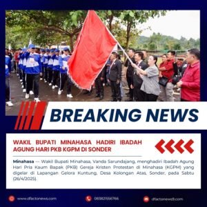 Wakil Bupati Minahasa Hadiri Ibadah Agung Hari PKB KGPM di Sonder