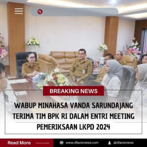 Wabup Minahasa Vanda Sarundajang Terima Tim BPK RI dalam Entri Meeting Pemeriksaan LKPD 2024