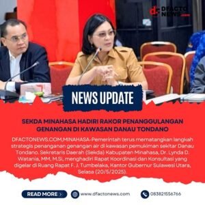 Sekda Minahasa Hadiri Rakor Penanggulangan Genangan di Kawasan Danau Tondano