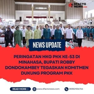 Peringatan HKG PKK Ke-53 Di Minahasa, Bupati Robby Dondokambey Tegaskan Komitmen Dukung Program PKK