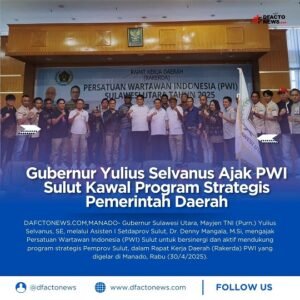 Gubernur Yulius Selvanus Ajak PWI Sulut Kawal Program Strategis Pemerintah Daerah