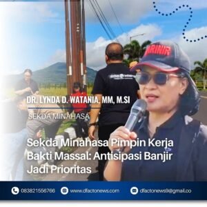 Sekda Minahasa Pimpin Kerja Bakti Massal: Antisipasi Banjir Jadi Prioritas