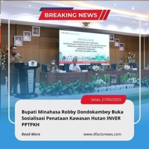 Bupati Minahasa Robby Dondokambey Buka Sosialisasi Penataan Kawasan Hutan INVER PPTPKH
