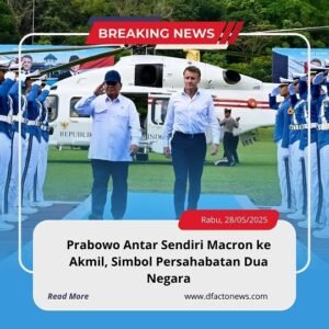 Prabowo Antar Sendiri Macron ke Akmil, Simbol Persahabatan Dua Negara