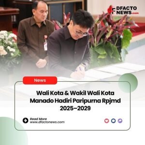 Wali Kota & Wakil Wali Kota Manado Hadiri Paripurna RPJMD 2025–2029
