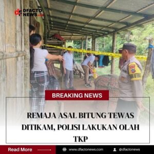 Remaja Asal Bitung Tewas Ditikam, Polisi Lakukan Olah TKP