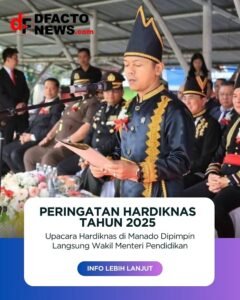 Upacara Hardiknas di Manado Dipimpin Langsung Wakil Menteri Pendidikan