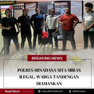 Polres Minahasa Sita Miras Ilegal, Warga Tandengan Diamankan