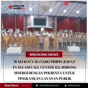 Wali Kota Manado Pimpin Rapat Evaluasi Call Center 112: Dorong Sinergi dengan Polresta untuk Tingkatkan Layanan Publik