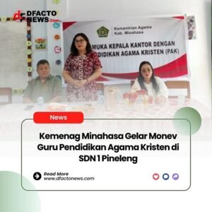 Kemenag Minahasa Gelar Monev Guru Pendidikan Agama Kristen di SDN 1 Pineleng