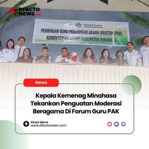 Kepala Kemenag Minahasa Tekankan Penguatan Moderasi Beragama Di Forum Guru PAK