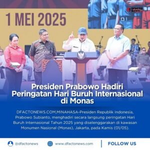 Presiden Prabowo Hadiri Peringatan Hari Buruh Internasional di Monas, Tunjukkan Komitmen Pemerintah terhadap Pekerja