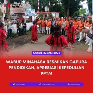 Wabup Minahasa Resmikan Gapura Pendidikan, Apresiasi Kepedulian PPTM