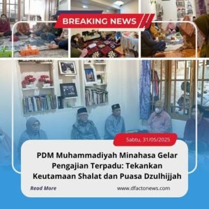 PDM Muhammadiyah Minahasa Gelar Pengajian Terpadu: Tekankan Keutamaan Shalat dan Puasa Dzulhijjah