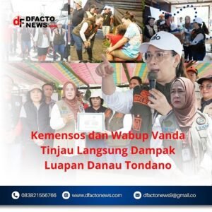 Kemensos dan Wabup Vanda Tinjau Langsung Dampak Luapan Danau Tondano