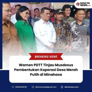 Wamen PDTT Tinjau Musdesus Pembentukan Koperasi Desa Merah Putih di Minahasa