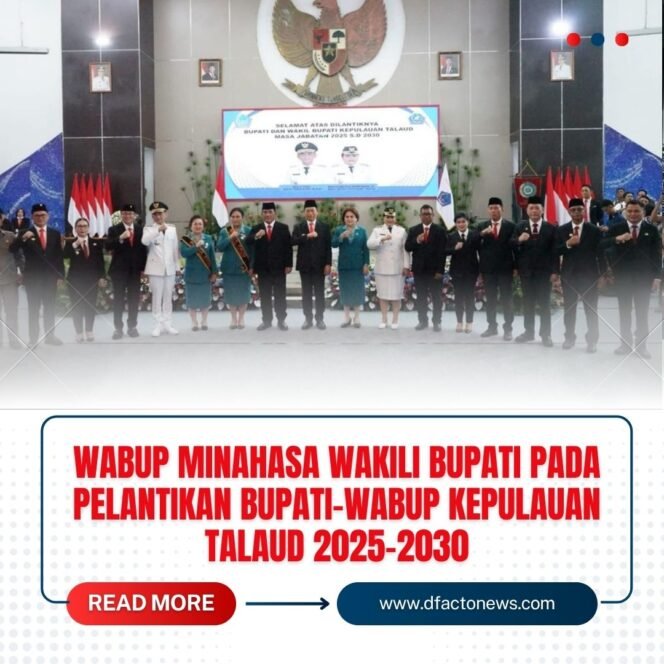 
					Wabup Minahasa Wakili Bupati pada Pelantikan Bupati-Wabup Kepulauan Talaud 2025-2030