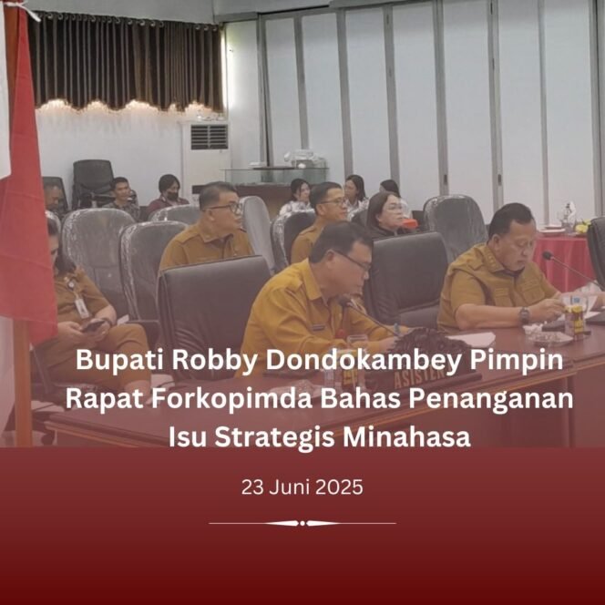 
					Bupati Robby Dondokambey Pimpin Rapat Forkopimda Bahas Penanganan Isu Strategis Minahasa