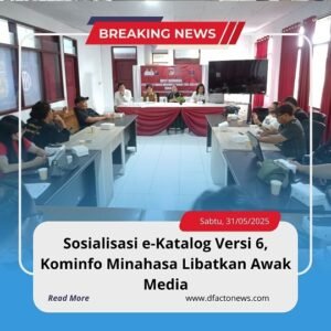 Sosialisasi e-Katalog Versi 6, Kominfo Minahasa Libatkan Awak Media