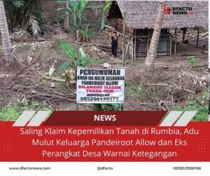 Saling Klaim Kepemilikan Tanah di Rumbia, Adu Mulut Keluarga Pandeiroot Allow dan Eks Perangkat Desa Warnai Ketegangan