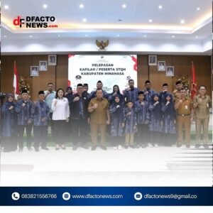 Bupati Robby Dondokambey Lepas Kafilah STQH Minahasa ke Tingkat Provinsi