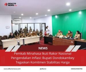 Pemkab Minahasa Ikuti Rakor Nasional Pengendalian Inflasi: Bupati Dondokambey Tegaskan Komitmen Stabilitas Harga