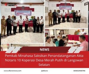 Pemerintah Kecamatan Langowan Selatan Fasilitasi Legalitas 10 Koperasi Desa Merah Putih