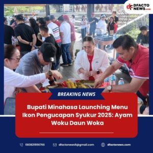 Bupati Minahasa Launching Menu Ikon Pengucapan Syukur 2025: Ayam Woku Daun Woka