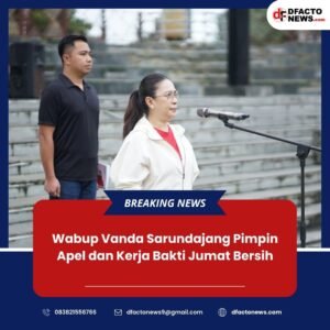 Wabup Vanda Sarundajang Pimpin Apel dan Kerja Bakti Jumat Bersih