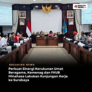 Perkuat Sinergi Kerukunan Umat Beragama, Kemenag dan FKUB Minahasa Lakukan Kunjungan Kerja ke Surabaya