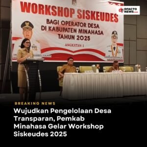 Wujudkan Pengelolaan Desa Transparan, Pemkab Minahasa Gelar Workshop Siskeudes 2025