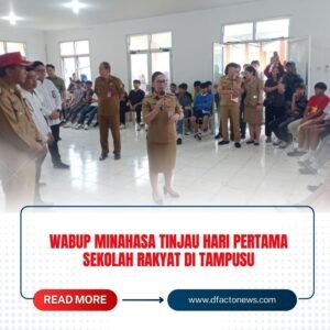 Wabup Minahasa Tinjau Hari Pertama Sekolah Rakyat di Tampusu