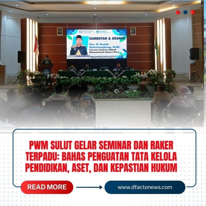 
					PWM Sulut Gelar Seminar dan Raker Terpadu: Bahas Penguatan Tata Kelola Pendidikan, Aset, dan Kepastian Hukum