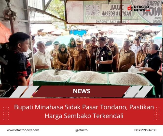 
					Bupati Minahasa Sidak Pasar Tondano, Pastikan Harga Sembako Terkendali