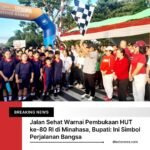 Jalan Sehat Warnai Pembukaan HUT ke-80 RI di Minahasa, Bupati: Ini Simbol Perjalanan Bangsa