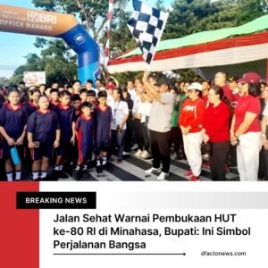 Jalan Sehat Warnai Pembukaan HUT ke-80 RI di Minahasa, Bupati: Ini Simbol Perjalanan Bangsa