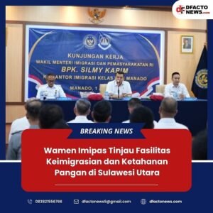 Wamen Imipas Tinjau Fasilitas Keimigrasian dan Ketahanan Pangan di Sulawesi Utara