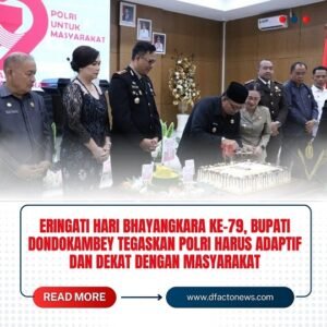 eringati Hari Bhayangkara ke-79, Bupati Dondokambey Tegaskan Polri Harus Adaptif dan Dekat dengan Masyarakat