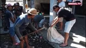 Satgas TTMD ke-121 Kodim 1302 Minahasa, Bersama Warga Bersih Lingkungan