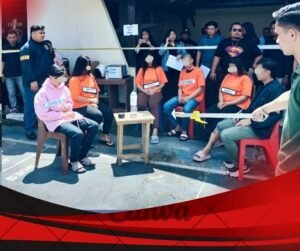 TERSANGKA PEMBUNUHAN MAHASISWA DI TATAARAN PATAR PERAGAKAN 43 ADEGAN.